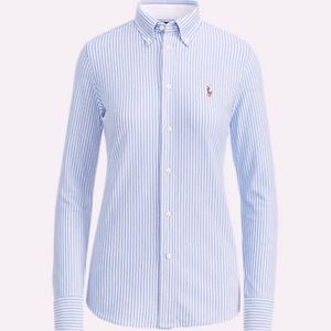 Ralph Lauren Classic blue and white pinstripe collared button down.
